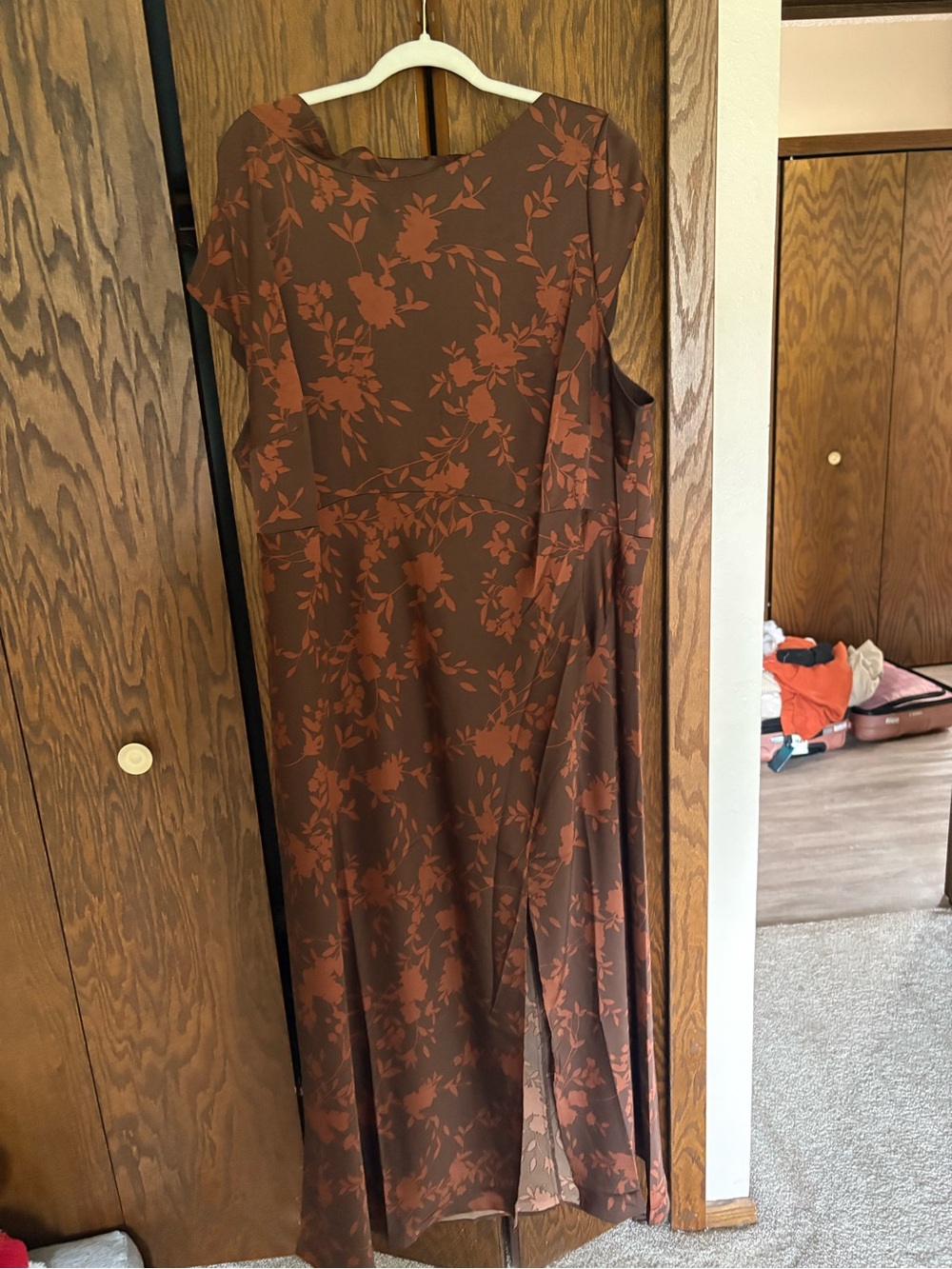 a new day Brown Floral Maxi Dress